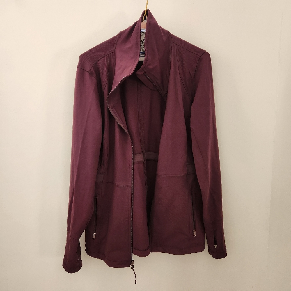 Calia | Core Zip Up Jacket in Purple, Size Small - Medium